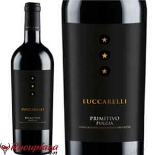 Rượu vang ý Luccarelli ba sao thùng 6 chai