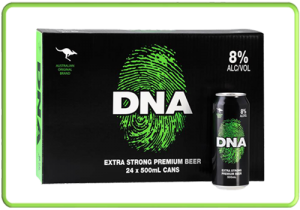 Bia Úc DNA 8% lon 500ml