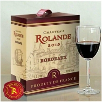 Rượu vang bịch Chateau Rolande Bordeaux-3lít