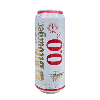 Bia BITBURGER 0.0% Đức Thùng 24 lon 500ml
