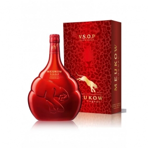 Rượu Cognac MEUKOW VSOP Superior Red Edition Hộp Thiếc 700ml Chính Hãng