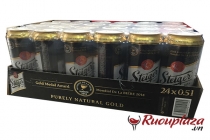 Giá thùng bia đen Tiệp Steiger 24 lon 500ml