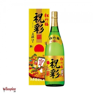 Rượu sake vảy vàng Takara Shozu - Mặt trời đỏ 1800ML (chai xanh)