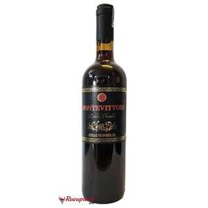 Rượu Vang Ngọt Ý  MonteVittori (Rosso Semidolce) 10.5% 750ml
